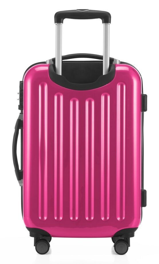 Alex, bagage à main rigide avec TSA surface brillante, magenta