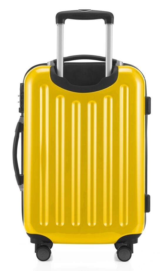 Alex, bagage à main rigide surface brillante, jaune