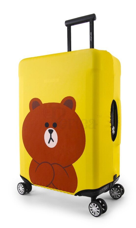 Housse de valise Yellow Teddy Large (65-70 cm)