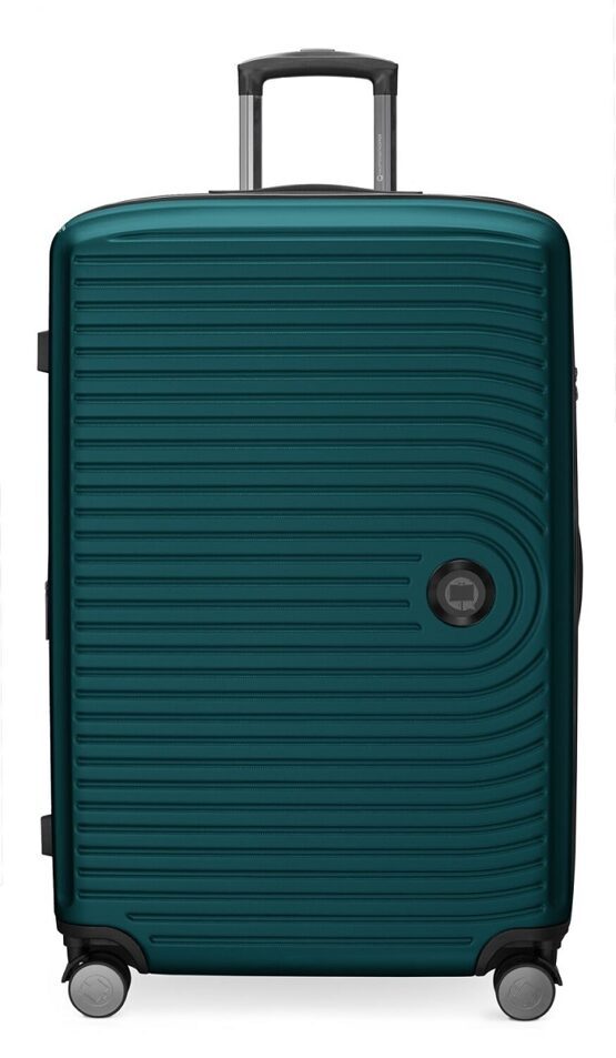 Mitte - Grande valise à coque dure en turquoise