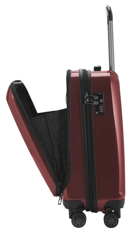 X-Berg, bagage à main rigide avec TSA surface mate, bordeaux
